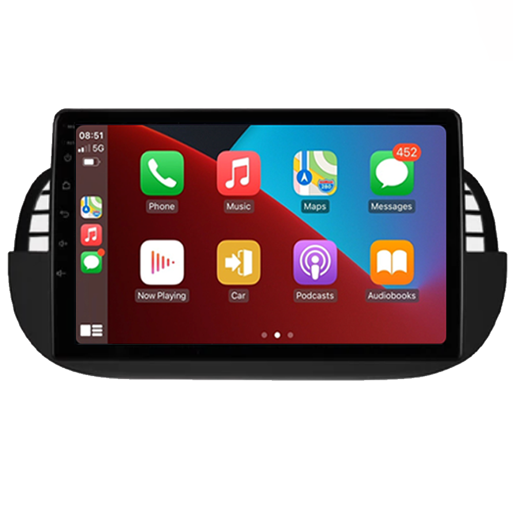 Fiat 500 Système de navigation et radio | CarPlay & Android Auto | 2007 à 2015 | 9 pouces
