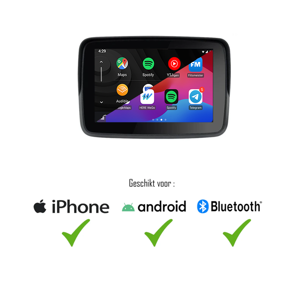 CarPlay pour moto | CarPlay & Android Auto | Bluetooth | M5 Pro